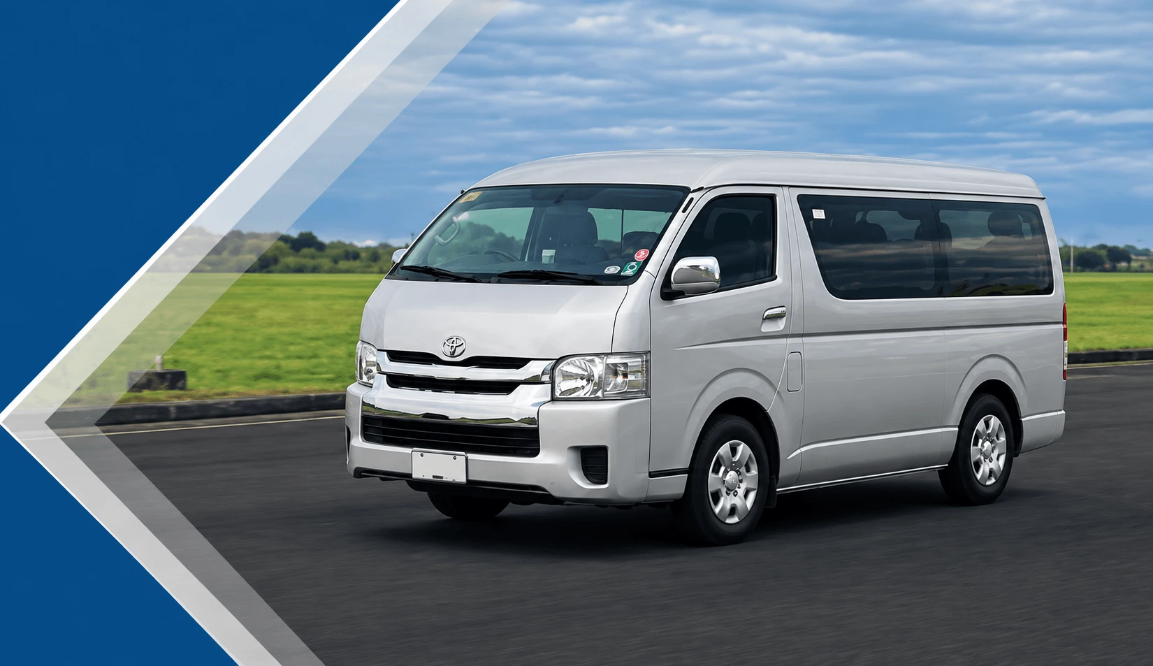 Passenger van pictured in the company profile
